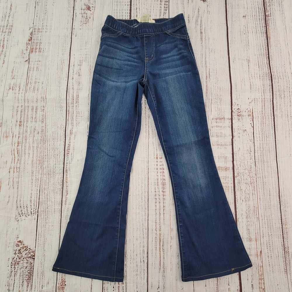 Altar'd State Dark Wash Elastic Waist Flare Jeans Junior's XS